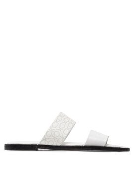 Calvin Klein Чехли Almond Flat 2Bar Slide HW0HW01134 Ck White YAF - Mera.bg