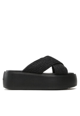 Calvin Klein Чехли Bubble Slide - Woven HW0HW01468 Черен - Mera.bg