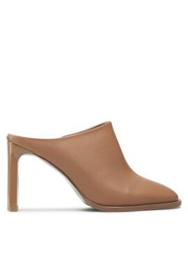 Calvin Klein Чехли Curved Stil Mule 80 HW0HW01542 Safari Canvas RBC - Mera.bg