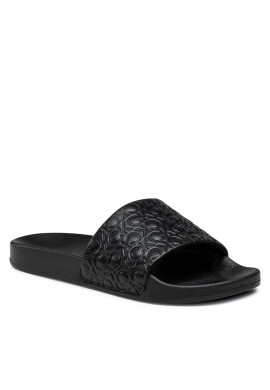Calvin Klein Чехли Pool Slide HW0HW01524 Seasonal Black Mono 0GK - Mera.bg