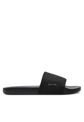 Calvin Klein Чехли Pool Slide Wcalvin Met Mono Jacq HW0HW01971 Черен - Mera.bg