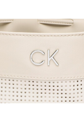 Calvin Klein Дамска чанта Re-Lock Drawstring Bag Perf K60K610635 Екрю - Mera.bg