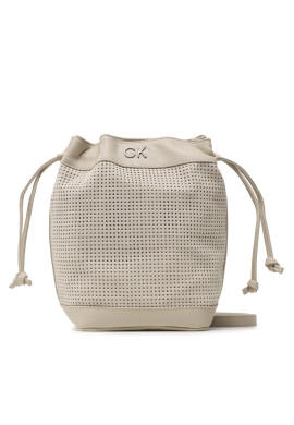 Calvin Klein Дамска чанта Re-Lock Drawstring Bag Sm Perf K60K610636 Бежов - Mera.bg