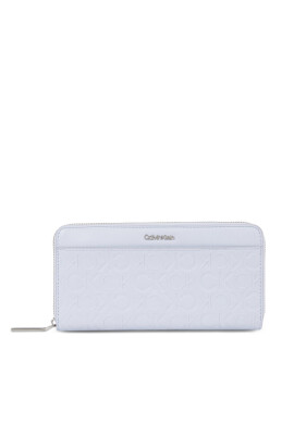 Calvin Klein Дамски портфейл Ck Must Lg Z/A Wallet W/Slip Emb K60K611322 Sheer Blue CFX - Mera.bg