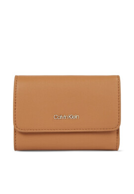 Calvin Klein Дамски портфейл Ck Must Trifold Sm K60K607251 Brown Sugar GA5 - Mera.bg