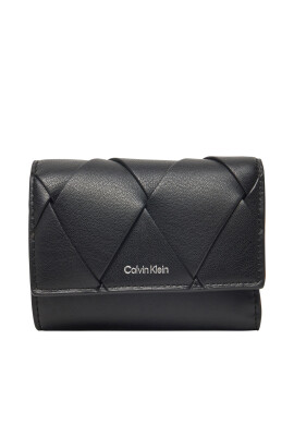 Calvin Klein Дамски портфейл Ck Woven Small Trifold K60K612953 Черен - Mera.bg