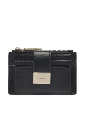 Calvin Klein Дамски портфейл Hardware Snap Top Zip Cardholder K60K612959 Черен - Mera.bg