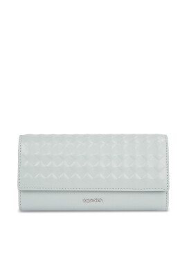 Calvin Klein Голям дамски портфейл Calvin Mini Quilt K60K611895 Сив - Mera.bg