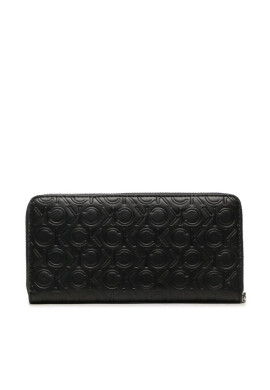 Calvin Klein Голям дамски портфейл Ck Must Lg Z/A Wlt W/Slip-Emb Mn K60K610973 BAX - Mera.bg