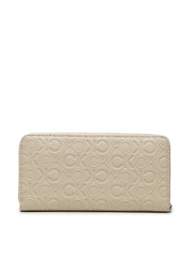 Calvin Klein Голям дамски портфейл Ck Must Lg Z/A Wlt W/Slip-Emb Mn K60K610973 PEA - Mera.bg