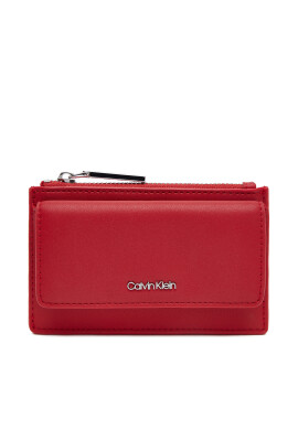 Calvin Klein Голям дамски портфейл Ck Must Zip Flap Cardholder K60K612941 Червен - Mera.bg
