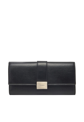 Calvin Klein Голям дамски портфейл Hardware Snap Large Wallet K60K612964 Черен - Mera.bg