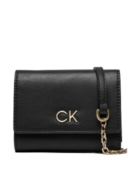 Calvin Klein Голям дамски портфейл Re-Lock Trifold Md W/Chain K60K611458 Черен - Mera.bg