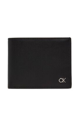 Calvin Klein Голям мъжки портфейл Metal Ck Bifold 5Cc K50K512294 Черен - Mera.bg