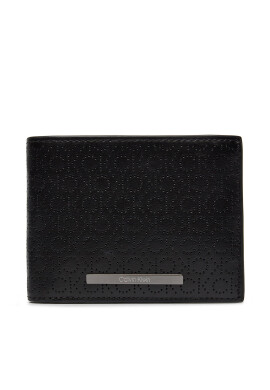 Calvin Klein Голям мъжки портфейл Modern Bar Trifold 10Cc W/Coin K50K511833 Черен - Mera.bg