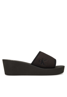 Calvin Klein Jeans Чехли Beach Wedge Slide Canvas YW0YW01725 Черен - Mera.bg