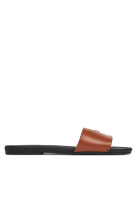 Calvin Klein Jeans Чехли Flat Sandal Slide Mg YW0YW01697 Кафяв - Mera.bg