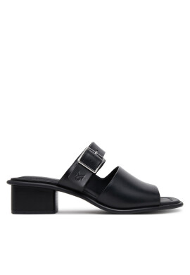 Calvin Klein Jeans Чехли Heel Square Mg Buckle Lth YW0YW01701 Черен - Mera.bg