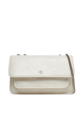 Calvin Klein Jeans Дамска чанта Chain Ew Flap Conv Chain Bag LV04K3084G Екрю - Mera.bg