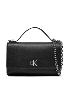 Calvin Klein Jeans Дамска чанта Minimal Monogram Ew Flap Conv 25 K60K611553 Черен - Mera.bg