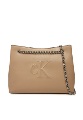 Calvin Klein Jeans Дамска чанта Sculpted Chain Shoulder Bag LV04K3163G Бежов - Mera.bg