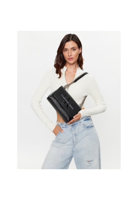 Calvin Klein Jeans Дамска чанта Sculpted Ew Flap Conv25 Mono K60K607198 Черен - Mera.bg