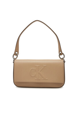 Calvin Klein Jeans Дамска чанта Sculpted Flap Shoulder Pouch25 LV04K3148G Бежов - Mera.bg