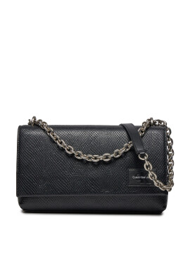 Calvin Klein Jeans Дамска чанта Sculpted Flap W/Chain25 Snake K60K611521 Черен - Mera.bg