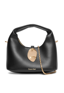 Calvin Klein Jeans Дамска чанта Stone Lock Slouchy Crossbody Bag LV04K3177G Черен - Mera.bg