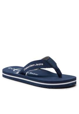 Calvin Klein Jeans Джапанки Logo Print Flip Flop V3B8-80155-0058 M Blue 800 - Mera.bg