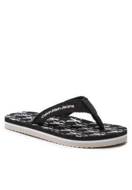 Calvin Klein Jeans Джапанки Logo Print Flip Flop V3X8-80156-0058 M Black 999 - Mera.bg