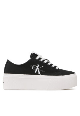 Calvin Klein Jeans Гуменки Flatform+ Cupsole Low Txt YW0YW01033 Черен - Mera.bg