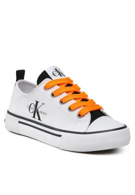 Calvin Klein Jeans Кецове Low Cut Lace-Up V3X9-80567-089 M White/Black X002 - Mera.bg