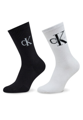 Calvin Klein Jeans Комплект 2 чифта дълги чорапи дамски Sock 2P Scatter 701224133 White Combo 001 - Mera.bg