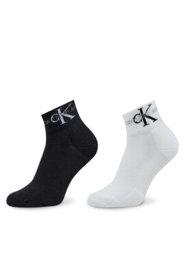 Calvin Klein Jeans Комплект 2 чифта къси чорапи дамски 701225317 Black Combo 001 - Mera.bg