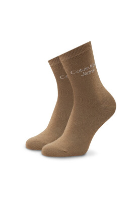 Calvin Klein Jeans Комплект 4 чифта дълги чорапи дамски 701219859 Brown Combo 002 - Mera.bg