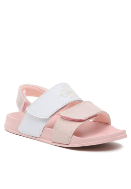 Calvin Klein Jeans Сандали Velcro Sandal V1A2-80524-1601 S Pink/White X054 - Mera.bg