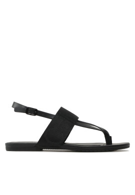 Calvin Klein Jeans Сандали Flat Sandal Toepost Webbing YW0YW00956 Черен - Mera.bg