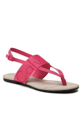 Calvin Klein Jeans Сандали Flat Sandal Toepost Webbing YW0YW00956 Raspberry Sorbet 0J0 - Mera.bg