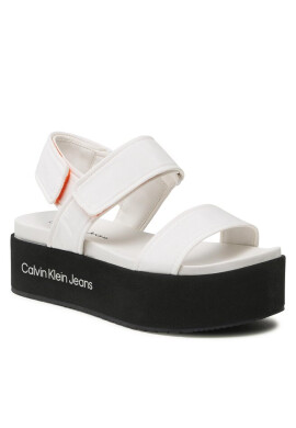 Calvin Klein Jeans Сандали Flatform Sandal Softny YW0YW00965 White YBR - Mera.bg