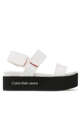 Calvin Klein Jeans Сандали Flatform Sandal Softny YW0YW00965 White YBR - Mera.bg