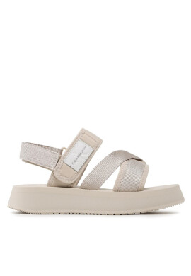 Calvin Klein Jeans Сандали Prefresato Sandal Bagde YW0YW00967 Eggshell ACF - Mera.bg