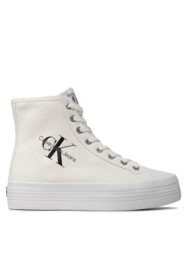 Calvin Klein Jeans Сникърси Vulcanized Flatform Mid Cut YW0YW00646 Бял - Mera.bg