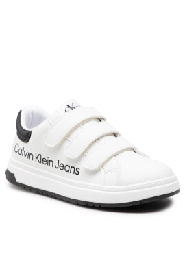 Calvin Klein Jeans Сникърси Low Cut Lace-Up Sneaker V3X9-80335-1355 S White/Black X002 - Mera.bg