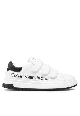 Calvin Klein Jeans Сникърси Low Cut Lace-Up Sneaker V3X9-80335-1355 S White/Black X002 - Mera.bg