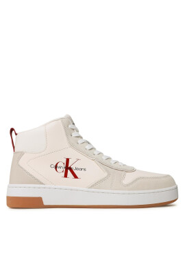 Calvin Klein Jeans Сникърси Basket Cupsole Irreg Lines YM0YM00612 Екрю - Mera.bg
