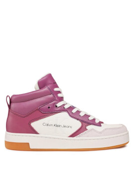 Calvin Klein Jeans Сникърси Basket Cupsole Mid Lth Mono YW0YW00877 Виолетов - Mera.bg