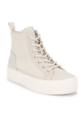 Calvin Klein Jeans Сникърси Bold Vulc Mid Flatform Laceup Wn YW0YW01270 Бежов - Mera.bg