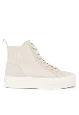 Calvin Klein Jeans Сникърси Bold Vulc Mid Flatform Laceup Wn YW0YW01270 Бежов - Mera.bg