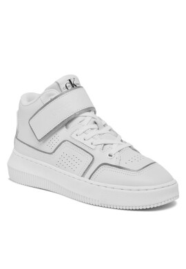 Calvin Klein Jeans Сникърси Chunky Cupsole Laceup Mid M YW0YW00811 Бял - Mera.bg